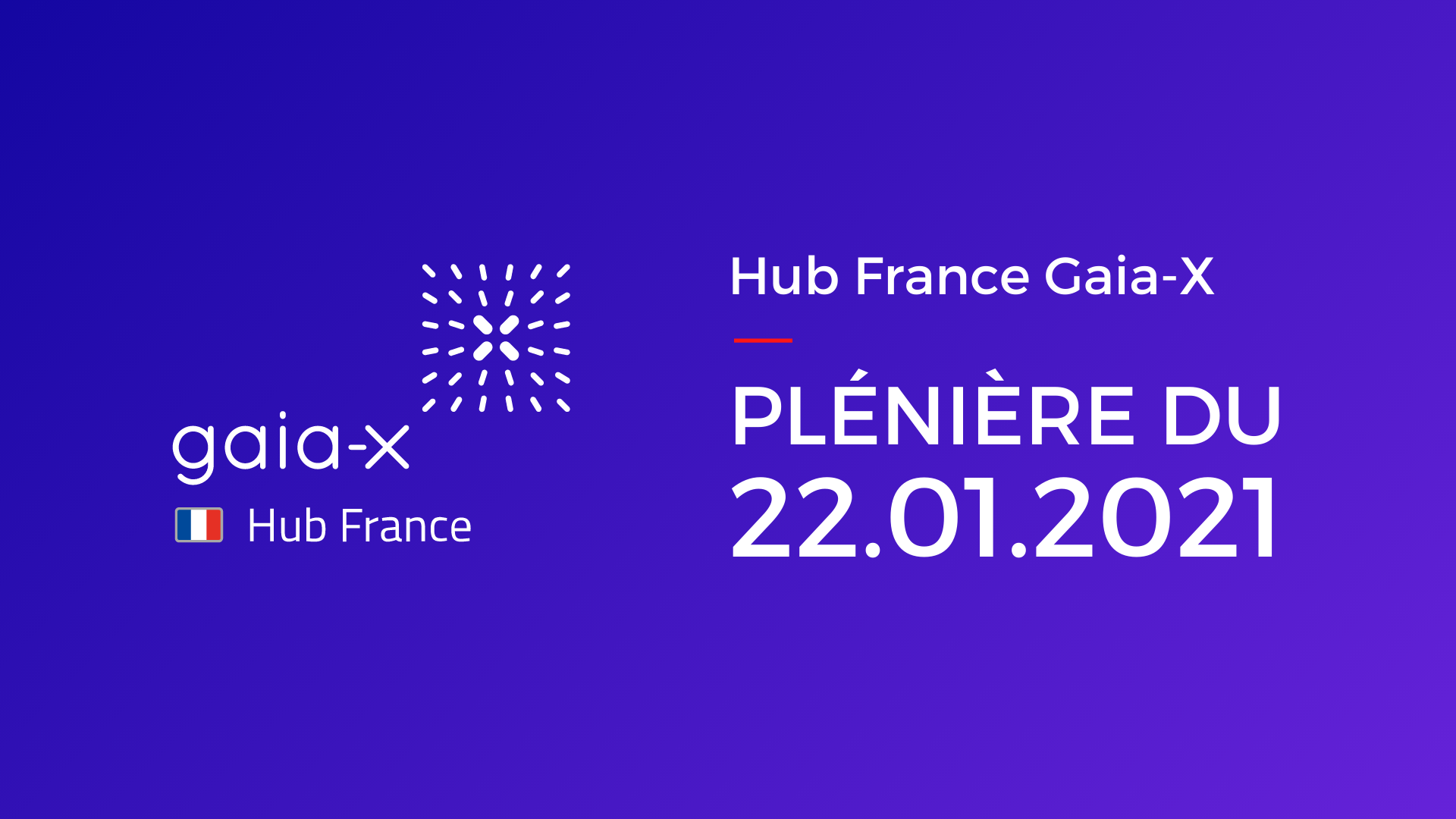 First Plenary Session of the Gaia-X Hub France